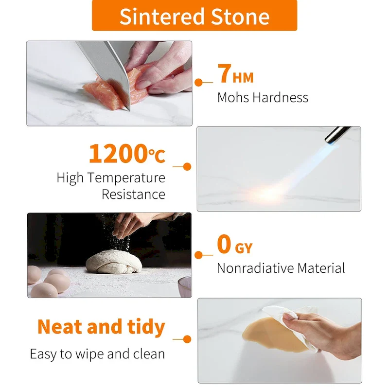 Cold Jadeite / Black / Gold 2-Tier Round Sintered Stone End Table – Single