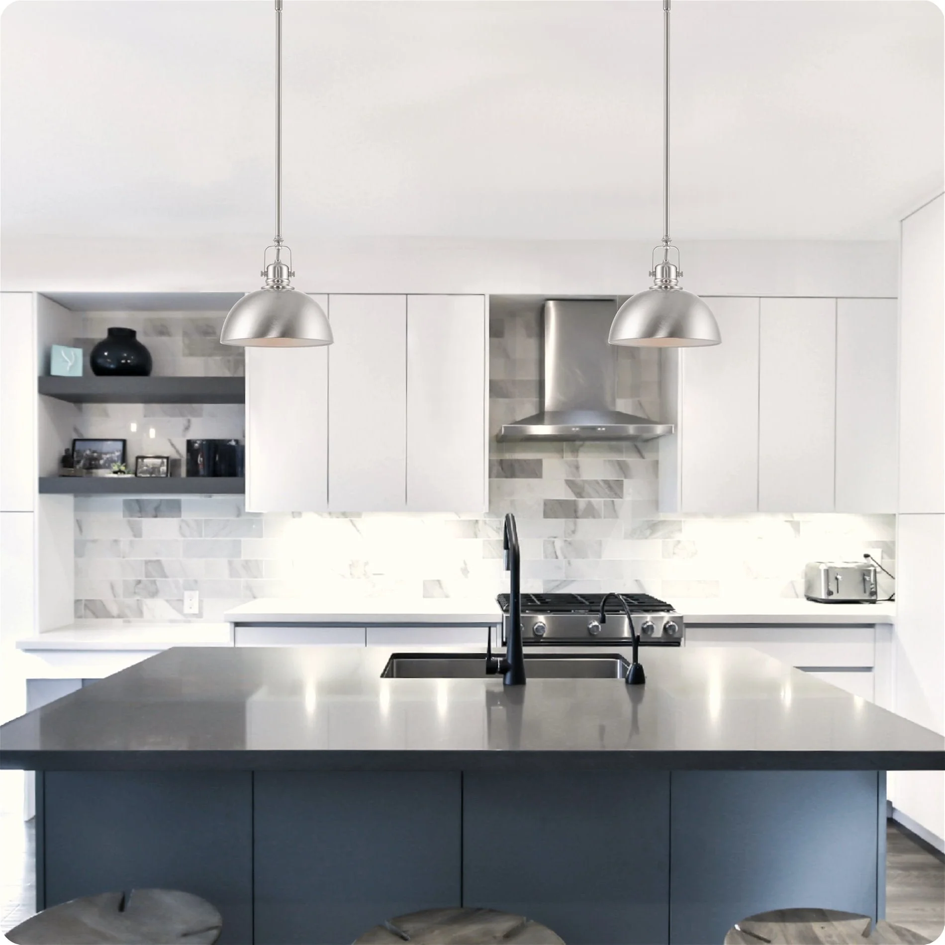 Belle 9 Contemporary Industrial Pendant Light