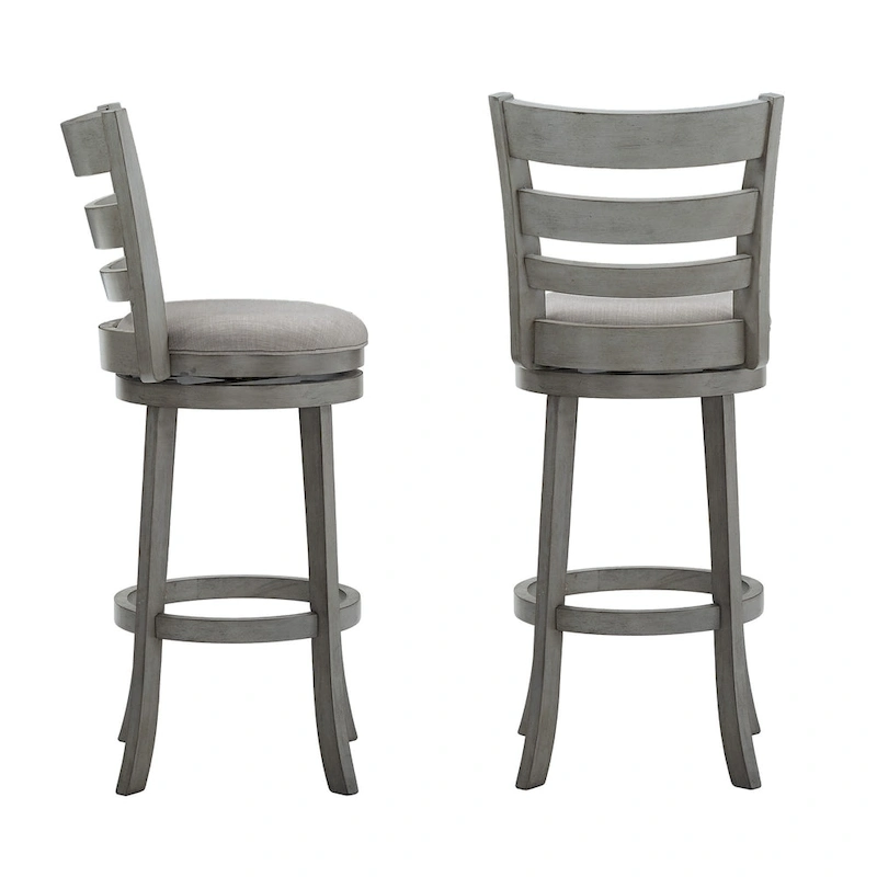 Rovinj Ladder Back 29H Swivel Bar Stool