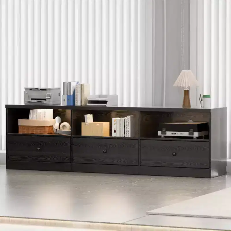 TV Stand for TVs Up to 80, Modern Entertainment Center with Large Open Shelf&Drawer&Cable Hole, Media Console with Storage