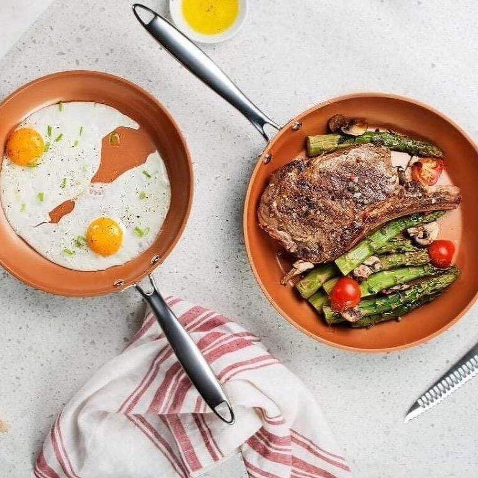 Gotham Steel Pro Hard Anodized 3 Pack Nonstick Fry Pan Set - 8