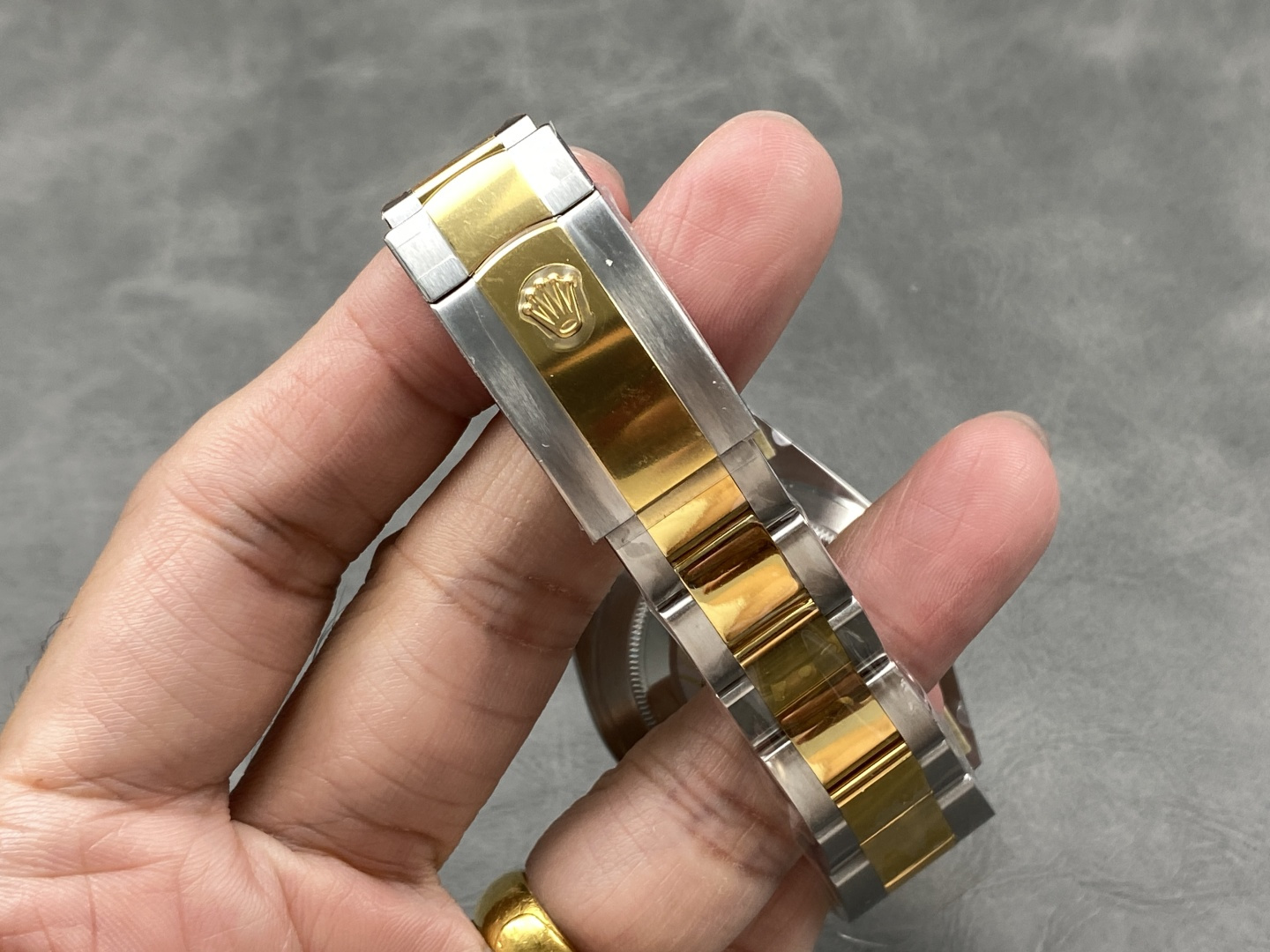 Rolex Oyster clasp two-tone gold and steel
