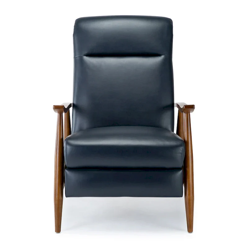 Sienna Upholstered Wood Push Back Recliner by Greyson Living