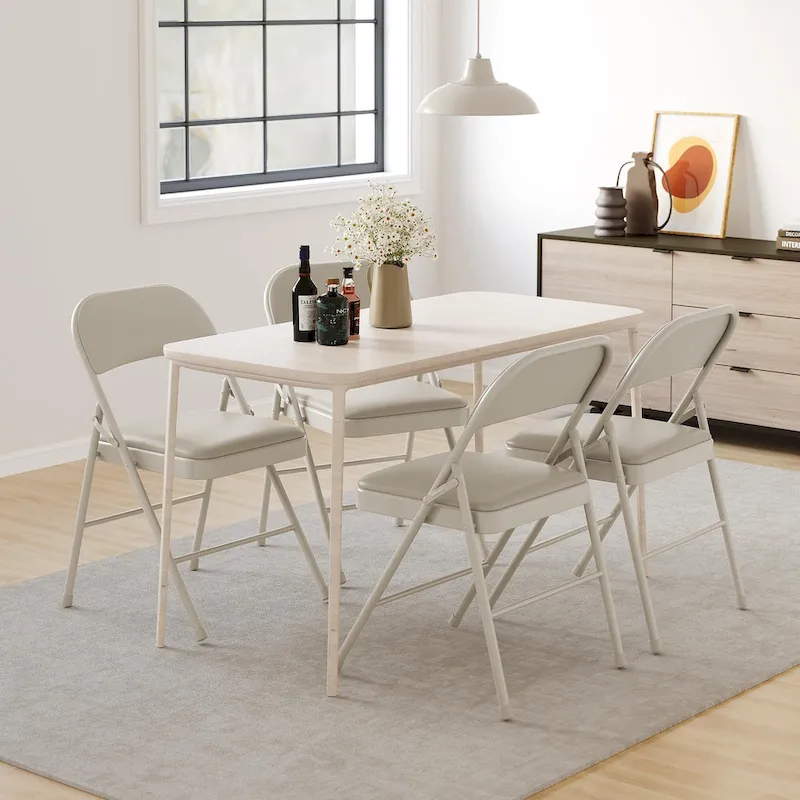 Folding Chairs 2/4 Pack With Padded Cushion and Back