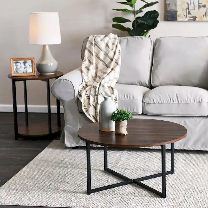 Household Essentials Round Coffee Table - 31.5