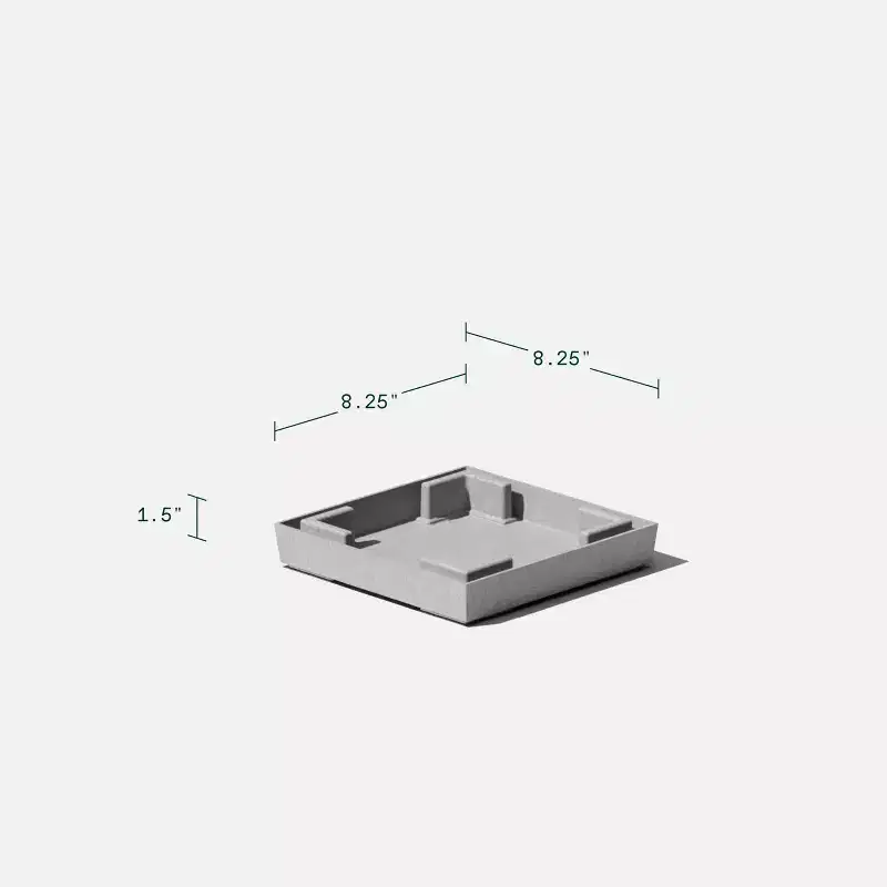Veradek Pure Series Plastic Midland Planter Tray
