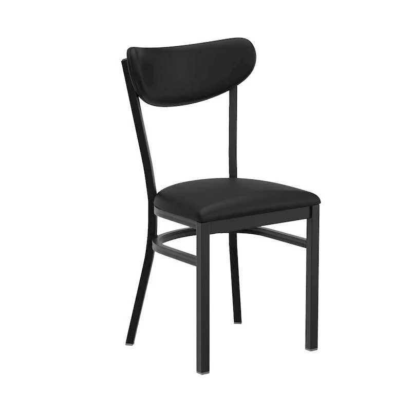 Natural Birch / Walnut Wood Back, Vinyl Seat, Bar Height Dining Chair – Set of 2