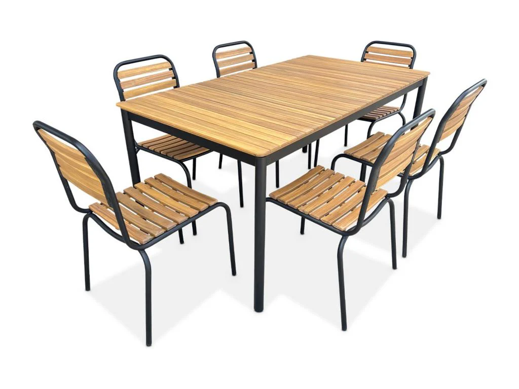 Set Complet Noir - Naturel clair