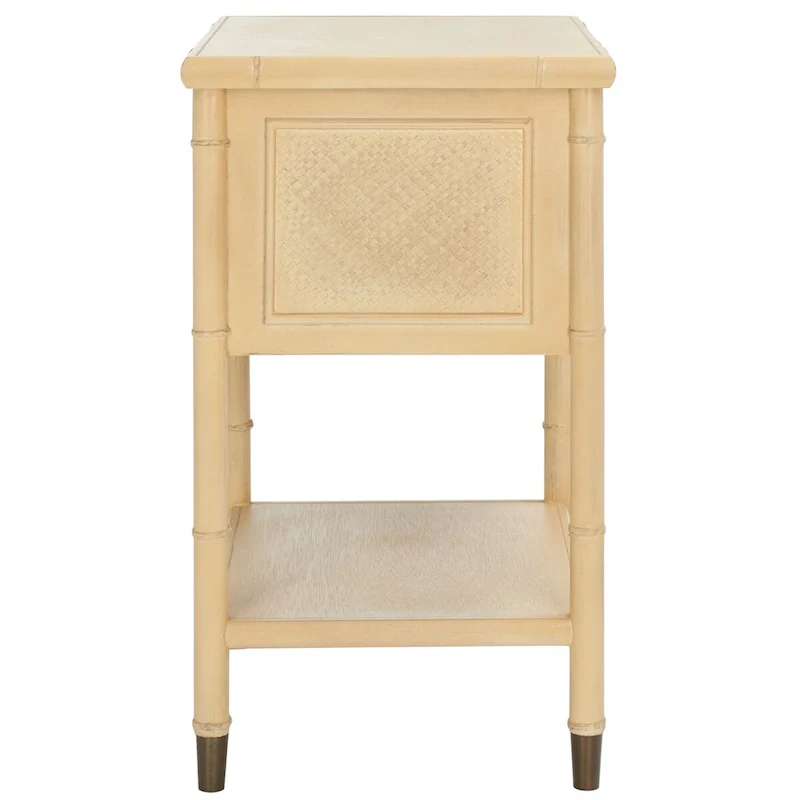 SAFAVIEH Dessa 2-Drawer 1-Shelf Accent Table. - 21 W x 18 D x 27 H - 21Wx18Dx27H