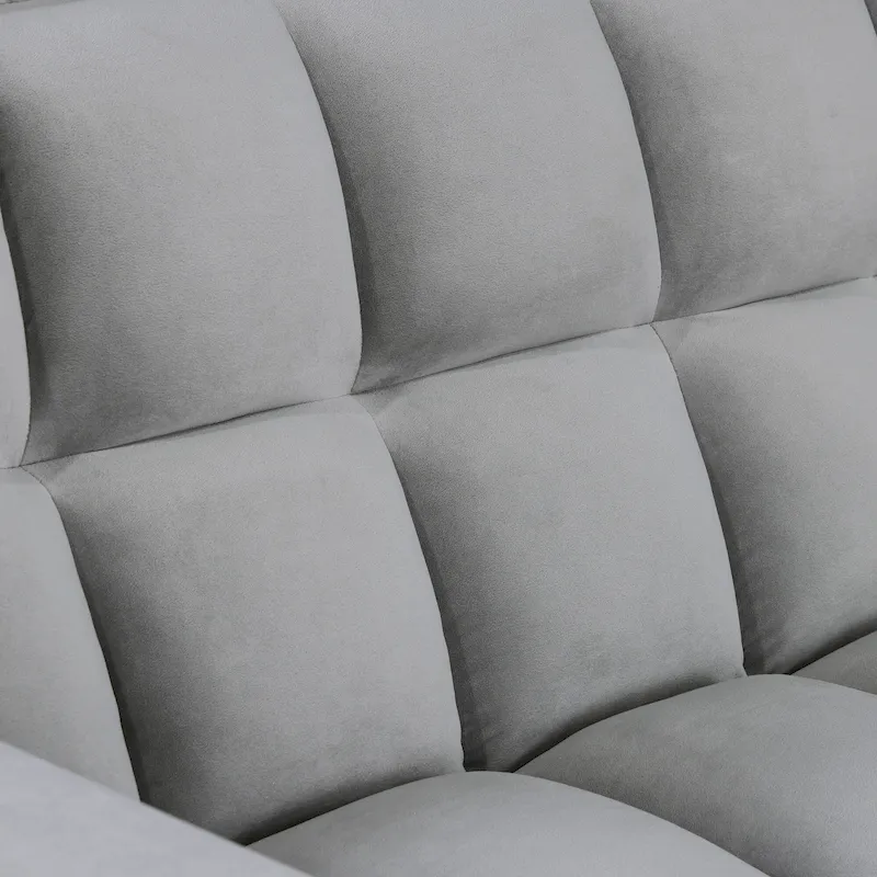 Classic 55 Width Pull Out Tufted Convertible Loveseat Sleeper Sofa Bed - 55W x 68L x 20H