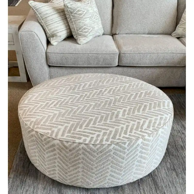 Vanilla Round Cocktail Ottoman 39