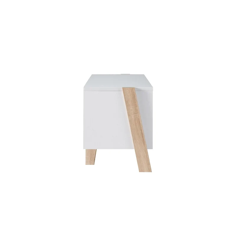 Isabelle Mid-century Modern 4-Shelf TV Console