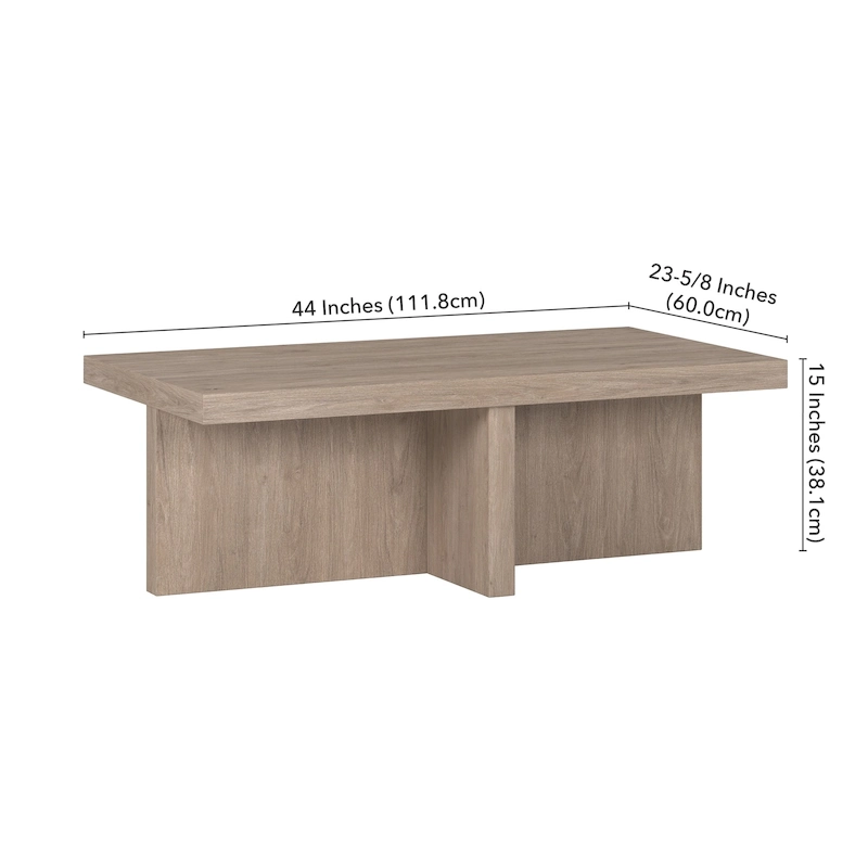 Elna 44 Wide Rectangular Coffee Table