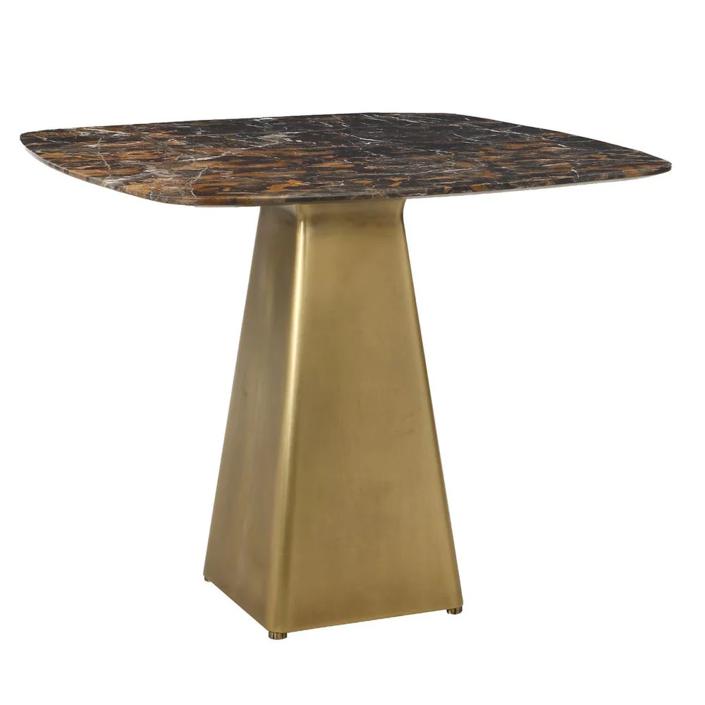 Equilateral Bistro Table - Michelangelo/Brass, 2 CARTONS