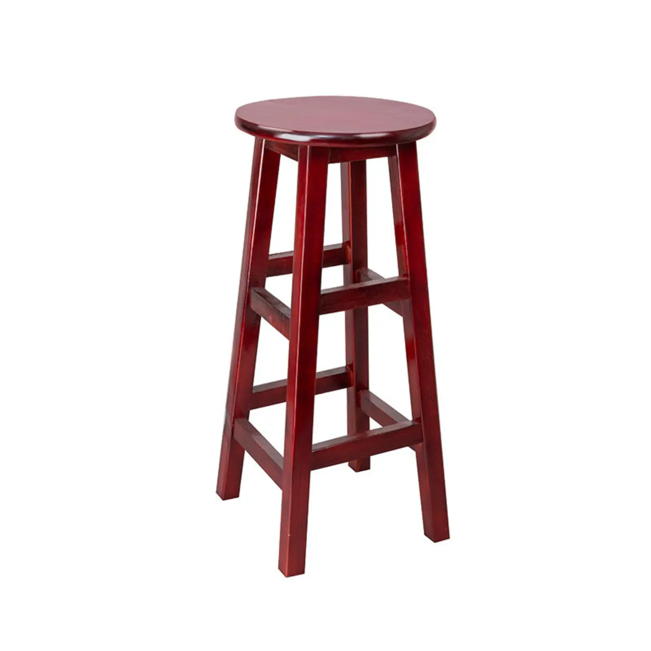 Counter Height Modern Wood Backless Bar Stools