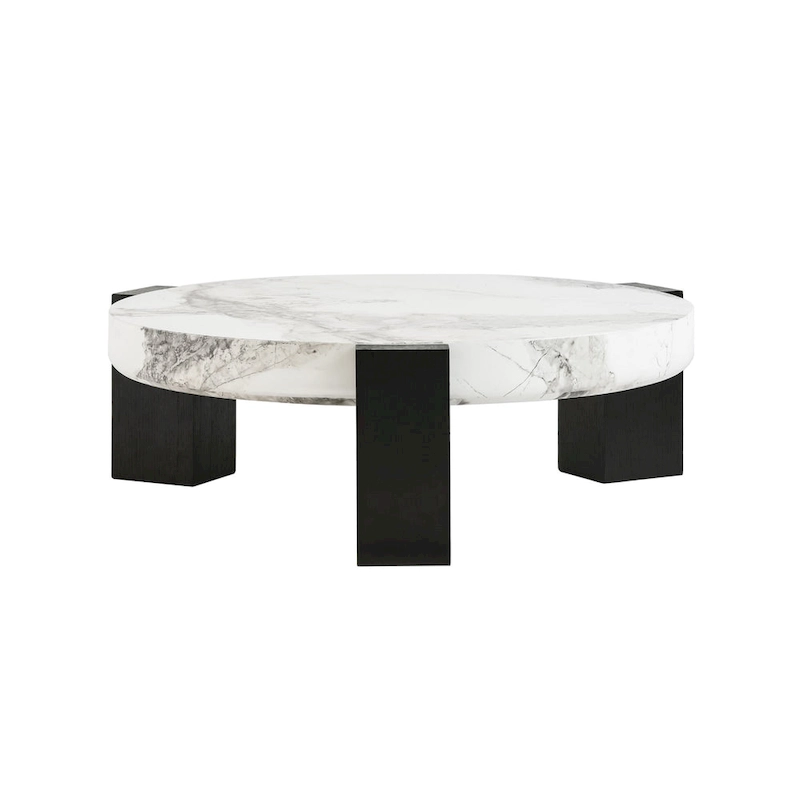 Set of 2 Round Nesting Coffee Table Set