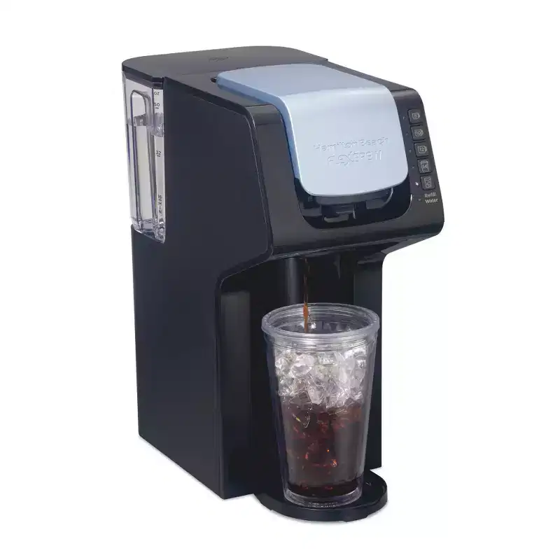 Hamilton Beach Flexbrew Single-Serve Hot/Iced Coffee Maker 49921: Cup #38; Ground Coffee, 14 oz, Black, Electric