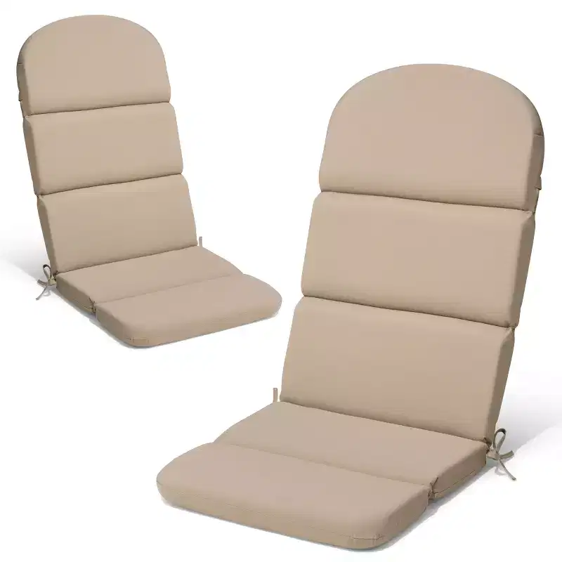 Crestlive Products Adirondack Chair Cushion High Back Patio Water Resistant Fade Resistant