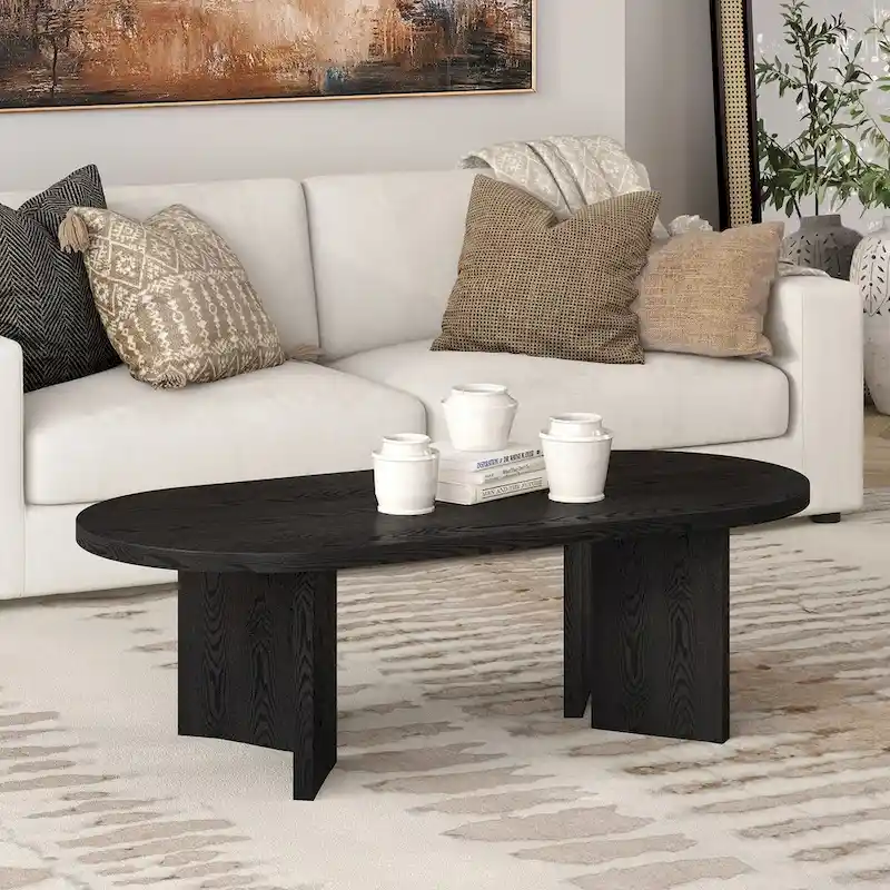 Alma 48 Wide Oval Coffee Table - 47.63 Wide