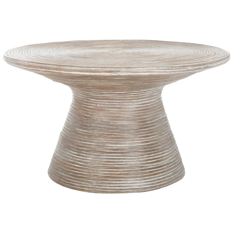 Round Pedestal Metal Coffee Table | 32