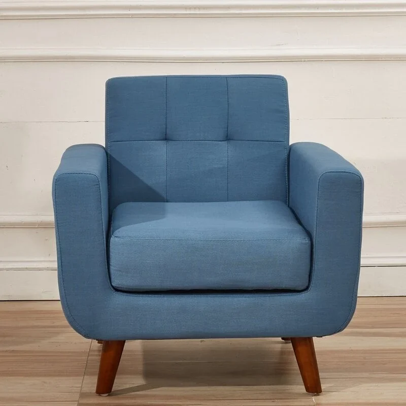 Medieval tufted upholstered living room chair