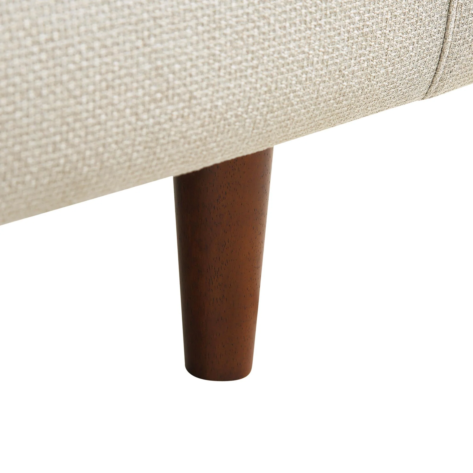 Armchair, Beige Woven Fabric