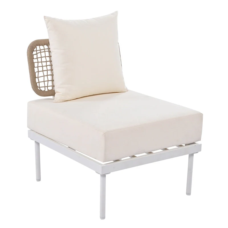 8-Piece Patio Sectional Sofa Set with Coffee Table