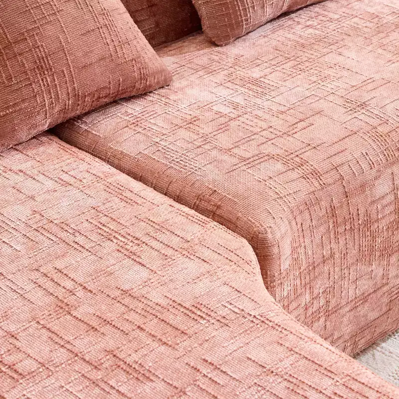 EHMKNP 101 L-Shaped Sectional Sofa with Curved Chaise  Modular Chenille Cloud Couch, No Assembly Required