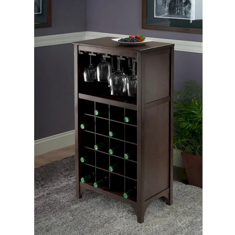 Ancona Wine Cabinet, Espresso