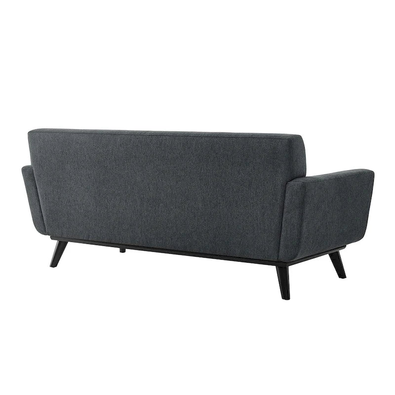 Herringbone Fabric Loveseat - 2 Seater, Multiple Colors