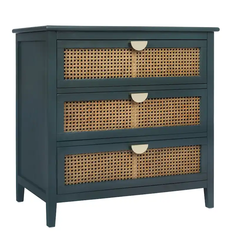 Rattan 3-Drawers Cabinet