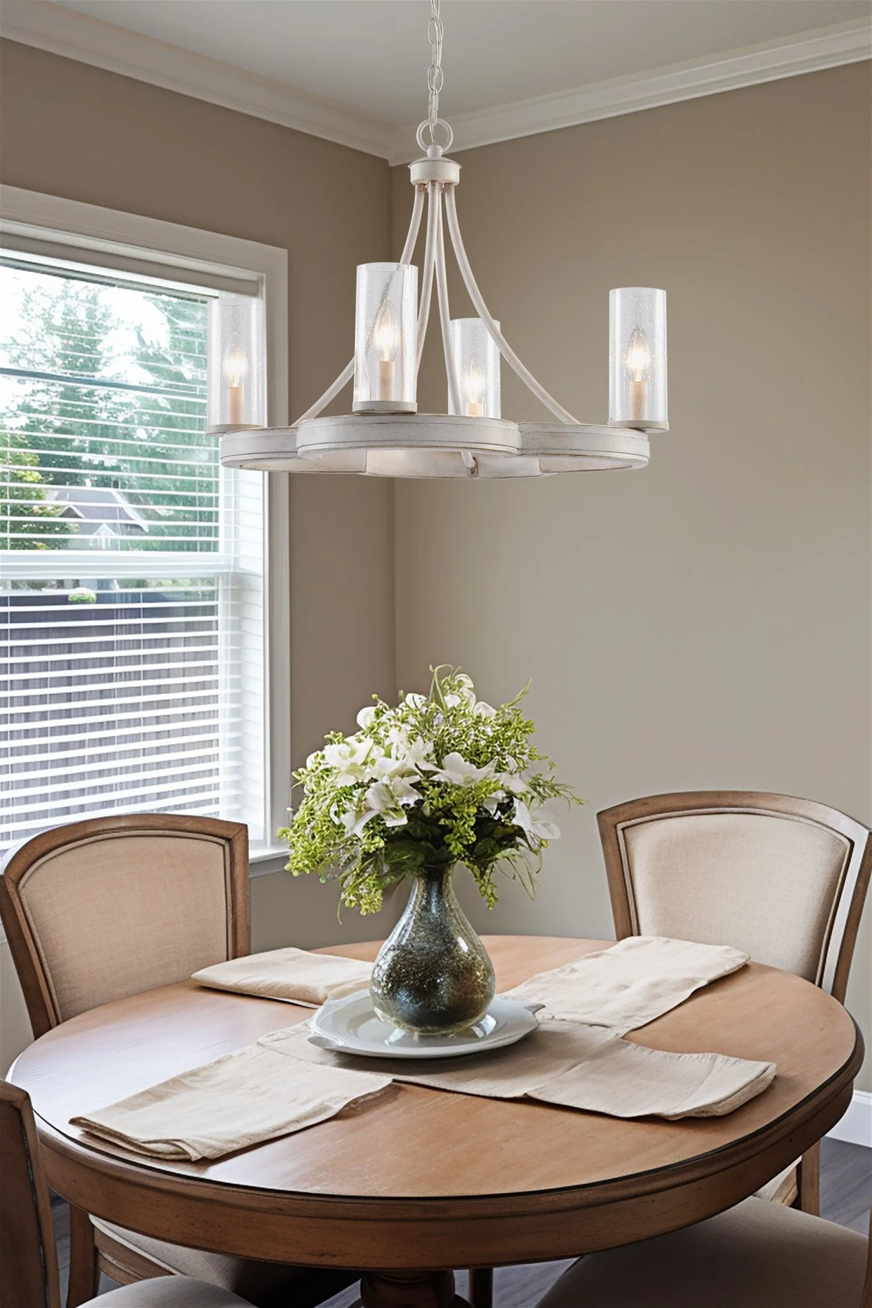 Delphine 23 4-Light French Country Chandelier