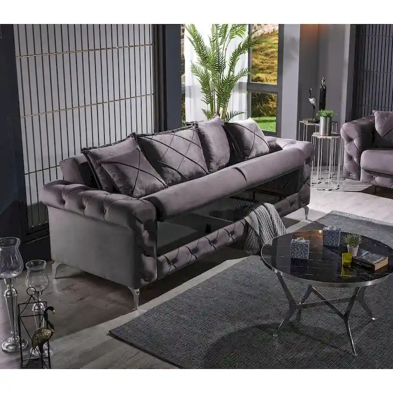 2-Pieces One Sofa One Loveseat Living Room Set