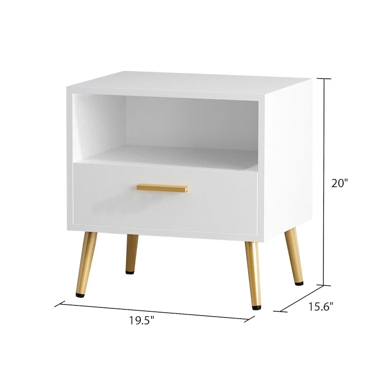 Kerrogee Modern 1-drawer Nightstand