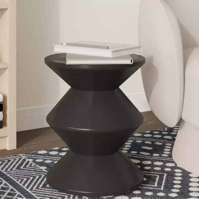 LeisureMod Aura Durable Modern End Table - Contemporary Side Table