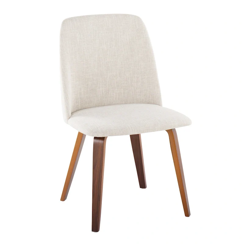 Mid-Century Upholstered Dining Chair, Set of 2