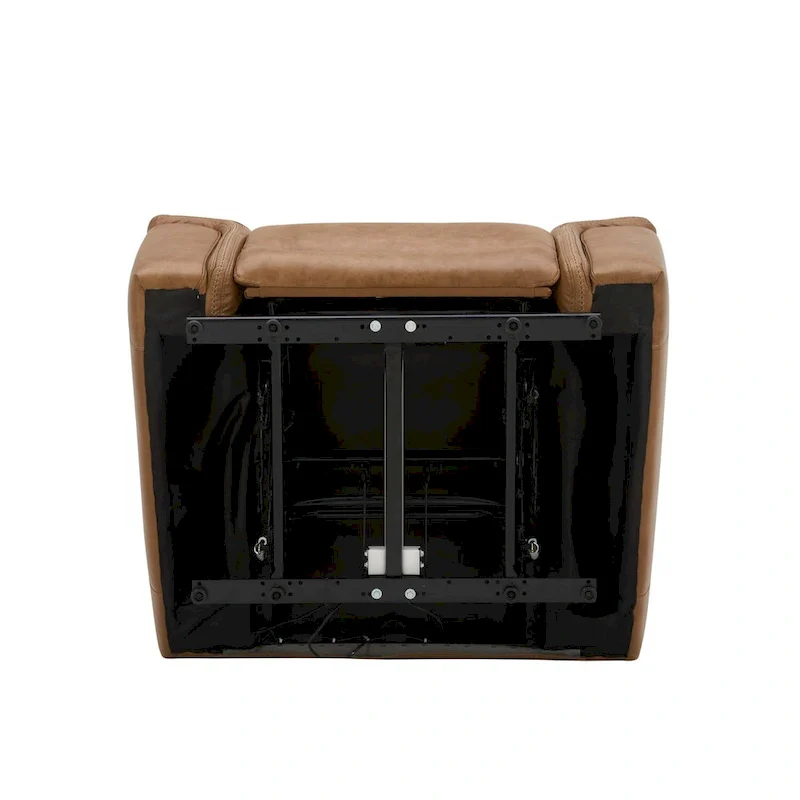 Cooper Leather Power Recliner - Camel