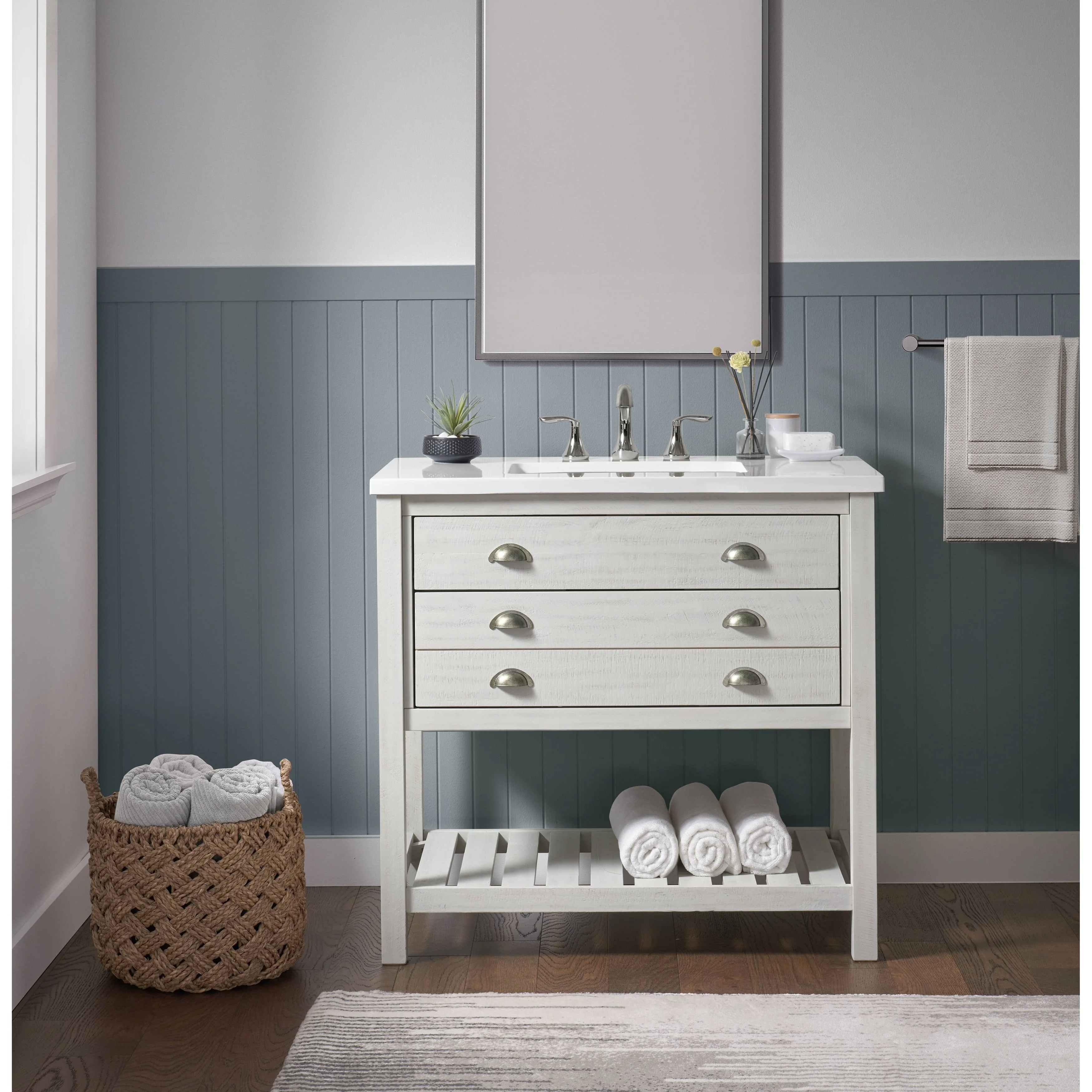 Monterey 37 Farmhouse Single Bathroom Vanity with Top