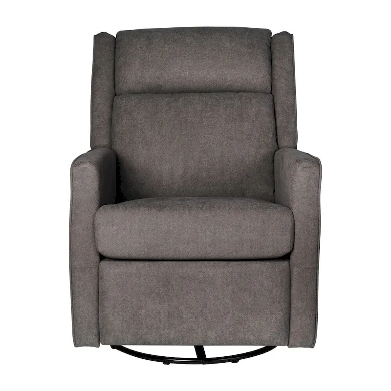 Classic Upholstered Manual Recline Rocking Swivel Glider Chair