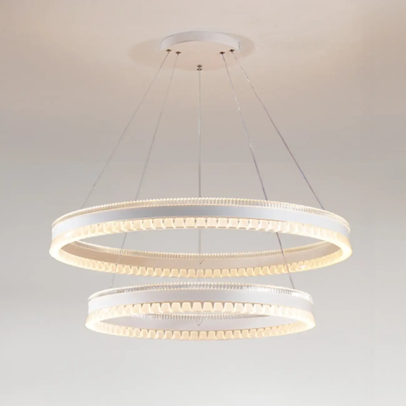 Stylish Modern Circle Tiered Ring LED Chandelier