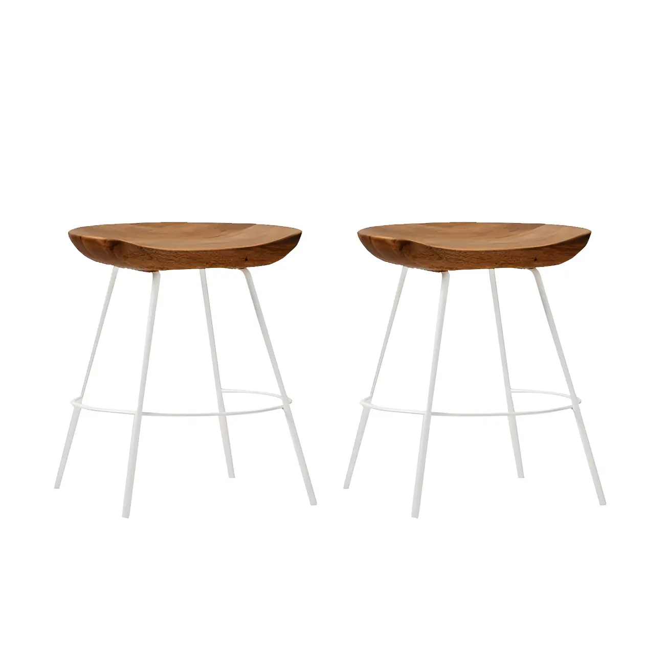 Modern Solid Wood Counter Height Bar Stools