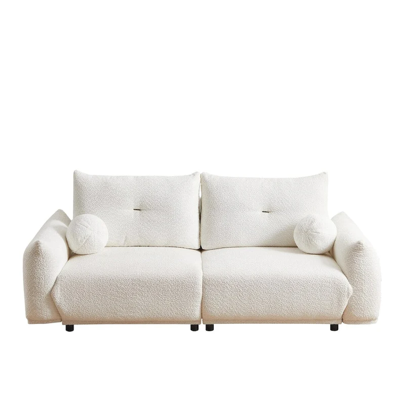 Lamb's wool 2-seater sofa