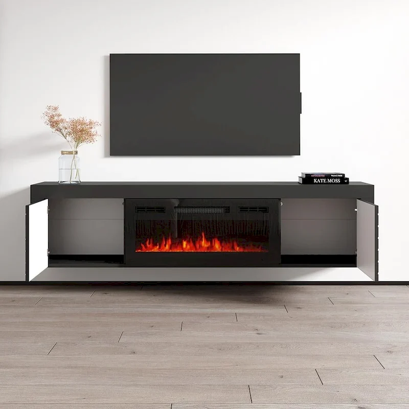 Dia BL-EF Electric Fireplace 71 TV Stand