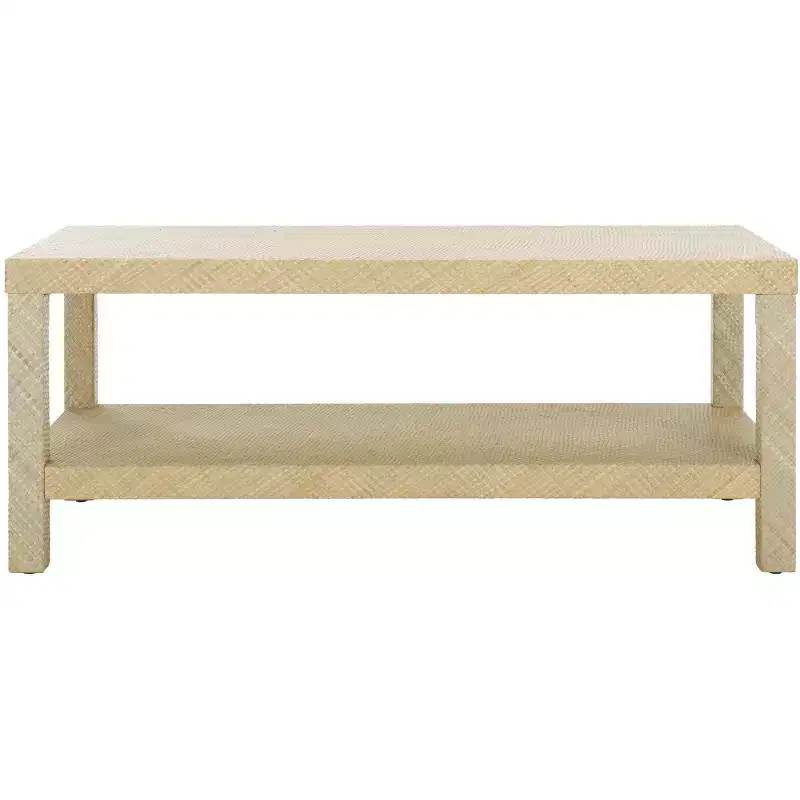 Apis Raffia Coffee Table - COF6612A - Natural - Safavieh