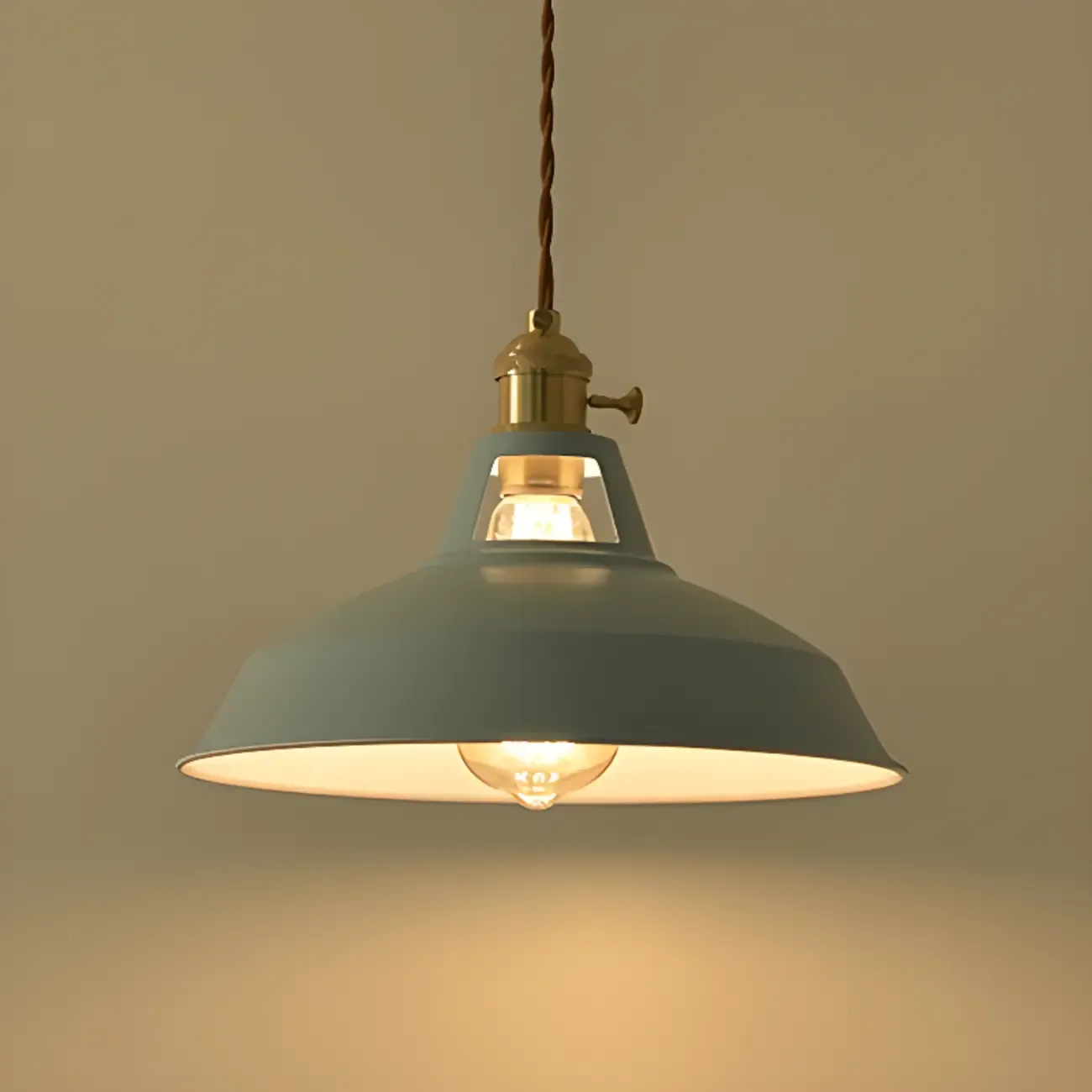 Macaron Iron Dome Pendant Lamp with Hardwired