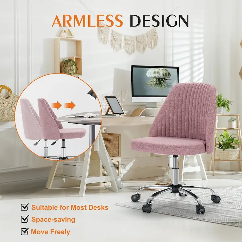 Adjustable Swivel Office Desk Chair with Wheels