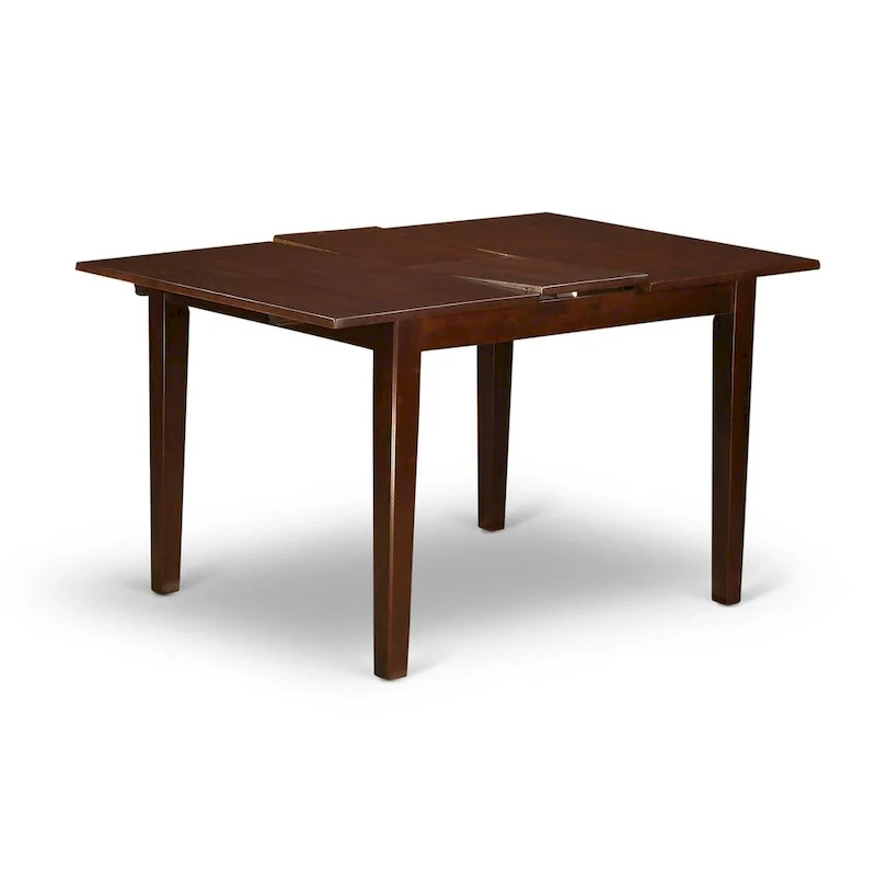 East West Furniture Dining Table Set- A Rectangular Kitchen Table and Kitchen Dining Chairs, Mahogany (Pieces Options)