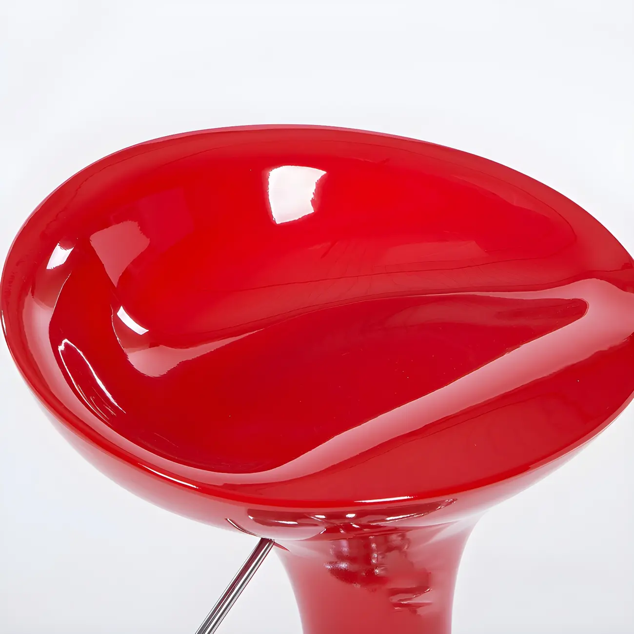 Plastic Chrome Swivel Bar Stool Height Adjustable