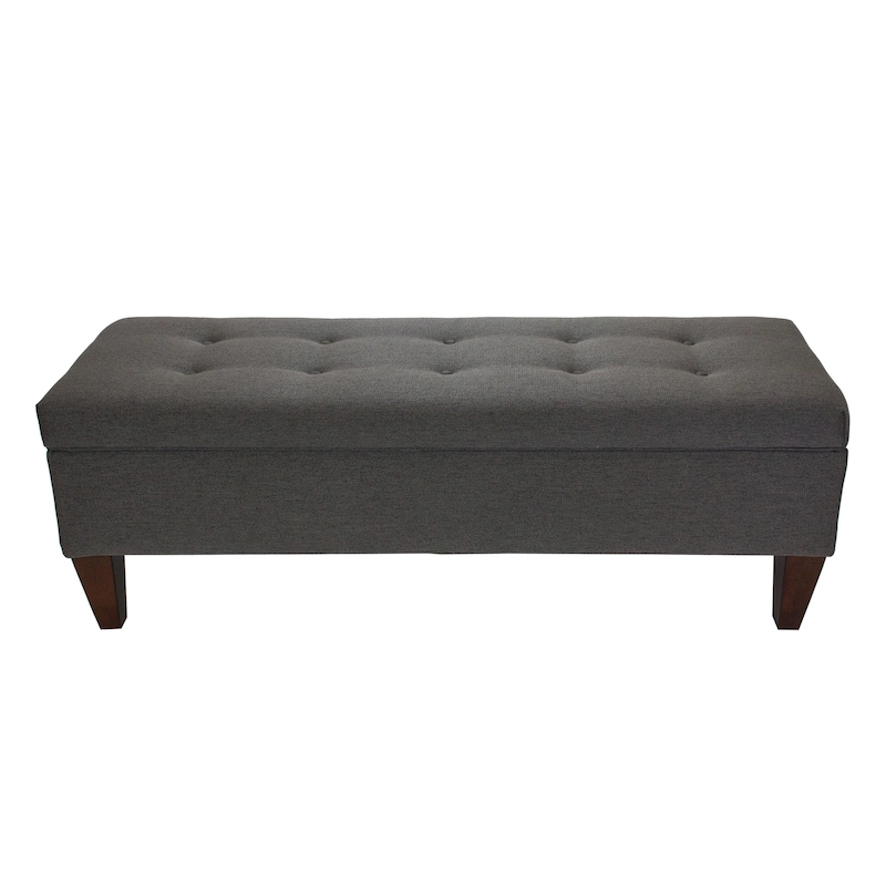 Brooke Corona Upholstered Button-tufted Wood Long Storage Bench
