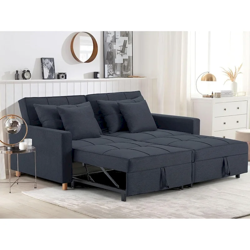 Double Sleeper Chair Bed with Adjustable Backrest